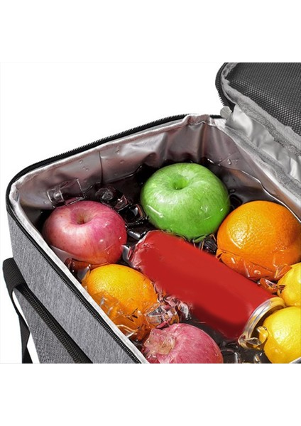 Öğle Çantası Yalıtılmış Kadınlar/erkekler Için Öğle Yemeği Kutusu Ayarlanabilir Omuz Kayışı ile Yeniden Kullanılabilir Öğle Yemeği Çantası, Ön Fermuarlı Cep A (Yurt Dışından) indirimleri