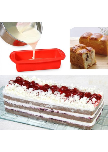 Dikdörtgen Silikon Kalıp Çikolatalı Kek Dekorasyon Aksesuarları Pişirme Araçları (Yurt Dışından) modelleri