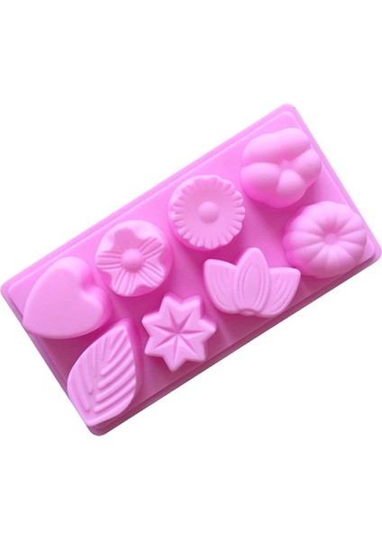8'li Çiçek Silikon Pişirme Kalıbı (Yurt Dışından)