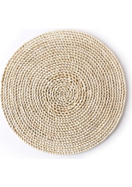 2 Adet Kaymaz Doğal Mısır Dokuma Yalıtımlı Çay Altlığı Yuvarlak Servis Altlığı 35CM (Yurt Dışından) fırsatları