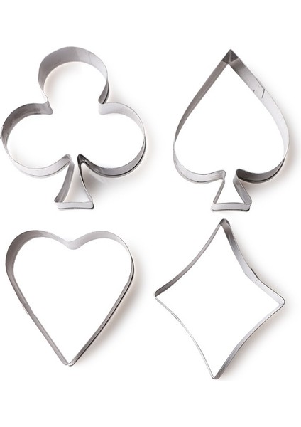 3 Takım Oyun Kağıdı Kek Fondan Kalıbı (Yurt Dışından) fiyatları