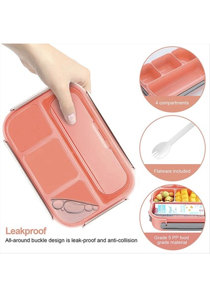 16PCS Bento Öğle Yemeği Kutusu Seti 4 Bölümlü Öğle Yemeği Kutusu Konteynerler Öğle Yemeği Kutusu Eğlenceli Aksesuarlar Yemek Kek Kupaları Yemek Seçimleri A (Yurt Dışından) modelleri