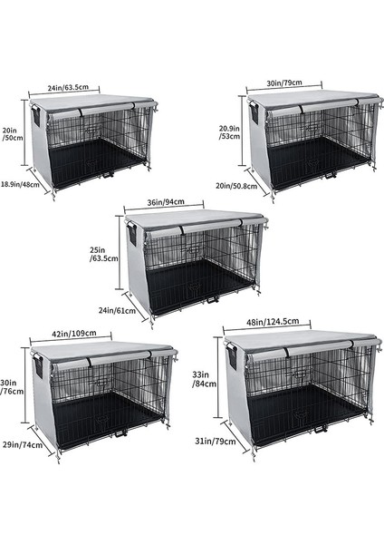 Oxford Kumaş Evcil Hayvan Kafesi Örtüsü Dış Mekan 124.5X79X84CM (Yurt Dışından) fiyatları