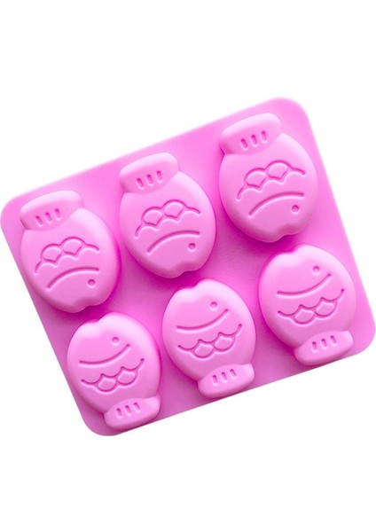 6'lı Küçük Balık Şeklinde Silikon Kek Kalıbı 6 Izgaralı Küçük Balık (Yurt Dışından) fiyatları