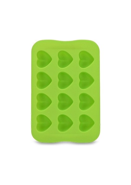 Silikon Çikolata Kalıp Tepsisi Yaratıcı Geometri Şekilli Buz Küpü Kek Dekorasyon Kalıp Kalp (Yurt Dışından)