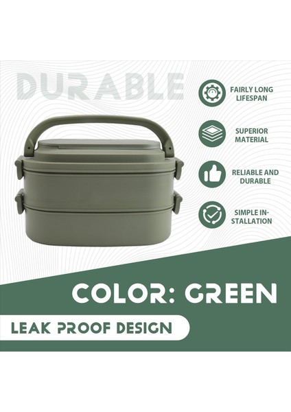 Öğle Yemeği Kutusu, Çocuklar Için Sızıntılı Bento Kutusu Yetişkinler, Çatal Bıçak Takımı Bento Kutuları, Çocuk Erkekleri Için Yetişkinler Için Çalışan Okullar Yeşil (Yurt Dışından) fırsatları