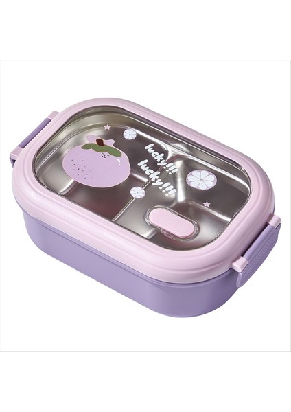 Çocuklar Öğle Yemeği Kutusu Çocuk Mühürlü ve Güzel Taşınabilir Gıda Konteynerleri Isıtılabilir Öğle Yemeği Kutusu Mor (Yurt Dışından)