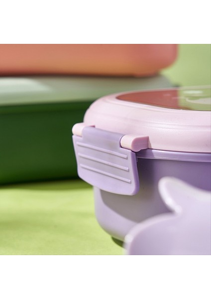 Çocuklar Öğle Yemeği Kutusu Çocuk Mühürlü ve Güzel Taşınabilir Gıda Konteynerleri Isıtılabilir Öğle Yemeği Kutusu Mor (Yurt Dışından) fırsatları