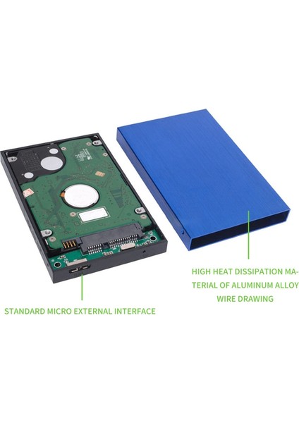 Pc, Dizüstü Bilgisayar Için Harici Sabit Disk Taşınabilir USB 3.0 Ultra Ince (2tb) (Yurt Dışından) indirimleri