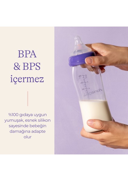 240 ml Cam Biberon & Naturalwave® Biberon Emziği modelleri