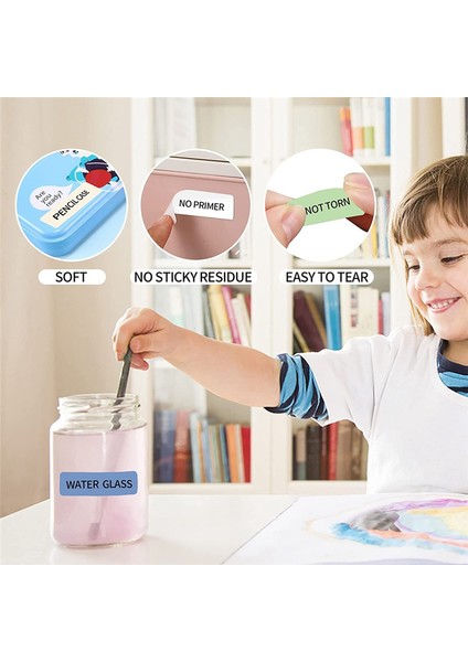 Etiket Oluşturucu Bant D110 Makinesi Için Uyarlanmış Etiket Baskı Kağıdı, Su Geçirmez Etiket 5 Rulo D11 (Yurt Dışından)