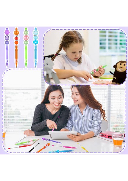 Boncuklu Mekanik Kurşun Kalem Mini Çizim Yazma Eskiz Dıy Craft A (Yurt Dışından) modelleri