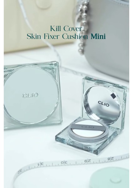 Kalıcı Mat Mini Boy Cushion Clıo Kill Cover Skin Fixer Cushion Mini (21N Linen) SPF50+ Pa+++
