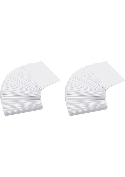 100 Paket Premium Boş Pvc Kartlar, CR80 30MIL Grafik Kalitesinde Beyaz Plastik Kartlar Fotoğraf Kimlik Rozeti Yazıcıları Için (Yurt Dışından)