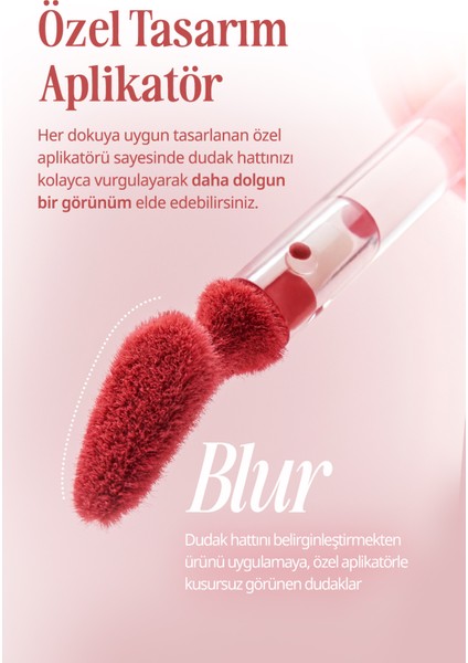 Blur Efekti Veren, Kadife Bitişli, Dolgunlaştırıcı Tint Clıo Volumate Blur Tint 104 Misty Fig