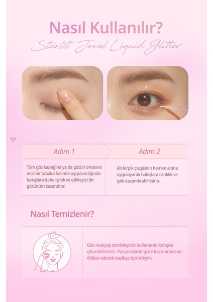 Inci Işıltılı Likit Glitter Dasıque Starlit Jewel Liquid Glitter (#05 Light Peach)