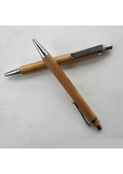 100 Adet Bambu Tükenmez Kalem Stylus Iletişim Ofis ve Okul Malzemeleri Kalemler Yazma Hediyeler (Mavi + Siyah Mürekkep) (Yurt Dışından) indirimleri