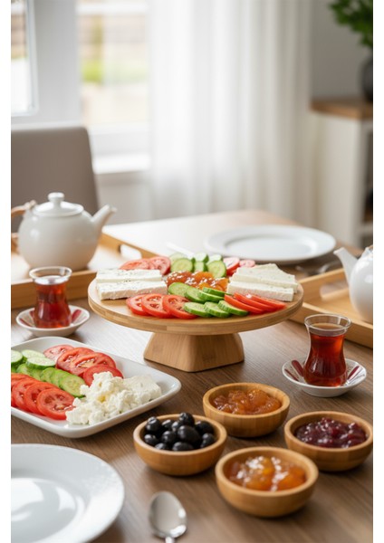 Fiesta - Ayaklı Dönen Servis Tabağı 33CM