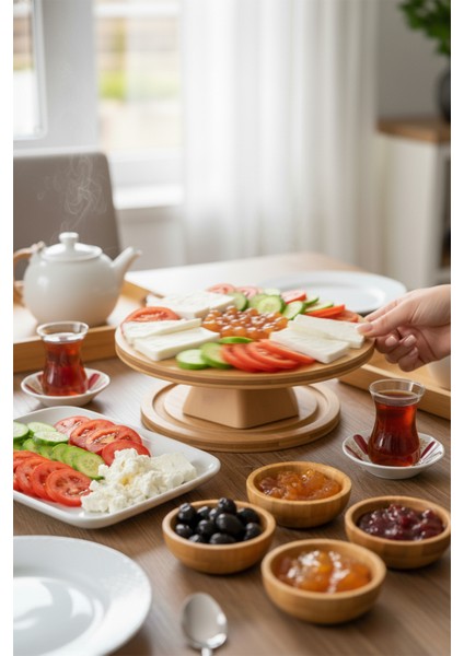 Fiesta - Ayaklı Dönen Servis Tabağı 33CM modelleri