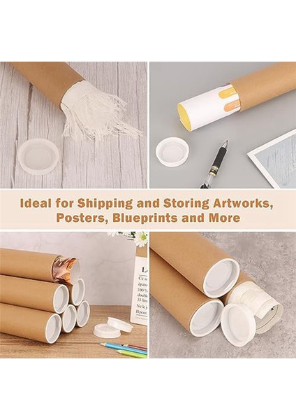 Ambalaj Posterleri Için Kapaklı 12 Paket Posta Tüpleri, 2X12 Inç Karton Posta Tüpü, Poster Tüpü (Yurt Dışından) indirimleri