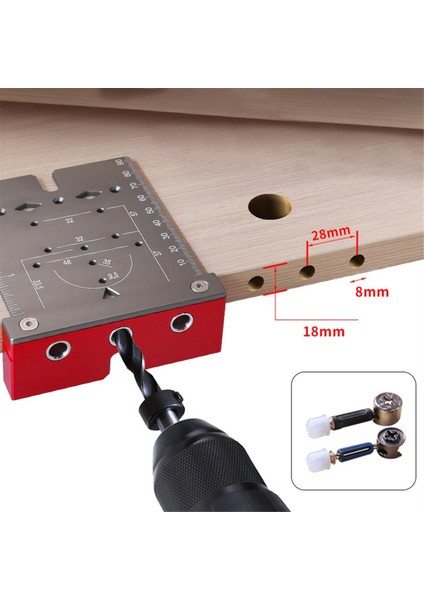 35MM Menteşe Delme Bulucu Sıkıcı Jig Inç Metrik Ölçekli Çok Fonksiyonlu Ağaç Işleme Sondaj Bulucu-A (Yurt Dışından) fırsatları