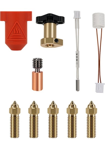 Seramik Isıtma Bloğu Kiti, 3D Yazıcı Parçaları K1/k1 Max Için 5 Nozullu Yüksek Sıcaklık Dayanımı Hotend (Yurt Dışından) fiyatları