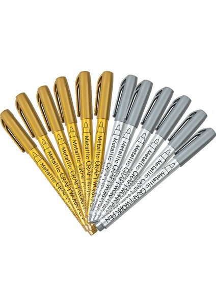 12 Adet Dıy Metal Su Geçirmez Kalıcı Boya Işaretleme Kalemleri 1.5mm Craftwork Reçine Kalıp Kalem Sanat Resim Öğrenci Malzemeleri (Yurt Dışından) modelleri