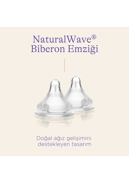 Natural Wave Silikon Biberon Emziği 2li Yavaş Akış fiyatları