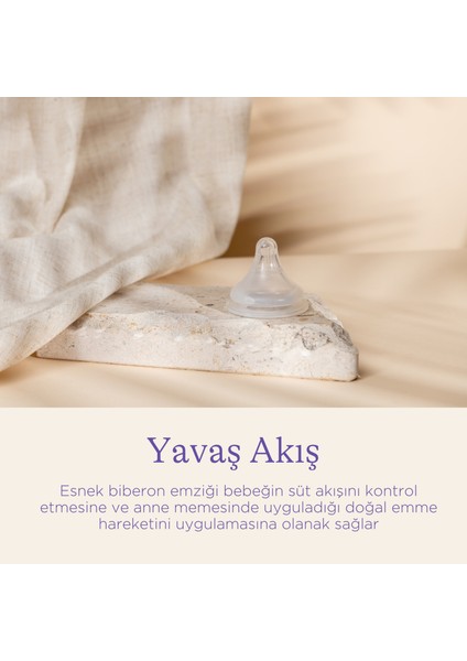 Natural Wave Silikon Biberon Emziği 2li Yavaş Akış modelleri