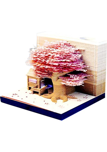 3D Bloknot, Yapışkan Notlar 3.5x3.5 Dıy Sanat Yapı Taşı Kağıt Oyma Treehouse Not Defteri Mesaj Notları, 250 Sayfa A (Yurt Dışından)