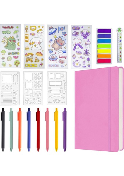 Ciltli Defter Seti,malzeme Planlayıcısı Günlük Kırtasiye+Takvim,genç Kızlar Için Iletişim ÖĞELERI,120GSM,160 Sayfa D (Yurt Dışından)