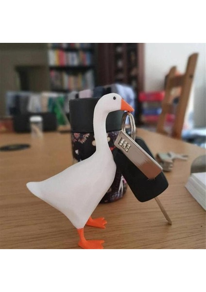 Manyetik Kaz Anahtarlık Sevimli Ev Dekor Kawaii Odası Ofis Masası Masa Estetik Komik Heykel Yatak Odası A (Yurt Dışından) indirimleri