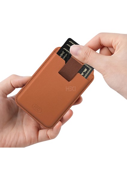 HS-020 Namib Stant Özellikli Magsafe Kartlık - Kahverengi fiyatları