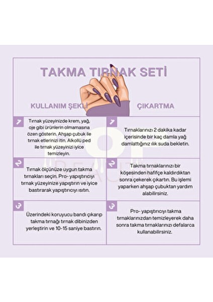 Takma Tırnak Seti Zararsız Pro-Yapıştırıcı ile 24 Adet Desenli Tırnak indirimleri