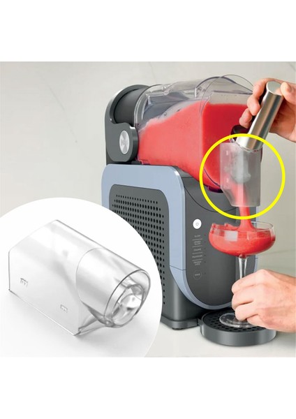 Ninja Slushie Makinesi FS301 ve FS300 Için Smoothie Yapma Matı ve Nozulu Dondurulmuş Içecek Makinesini Masaya Hızla Kaydırın (Yurt Dışından) fırsatları