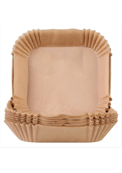 100 Adet Hava Fritöz Pişirme Kağıdı Kare Parşömen Kağıdı Gıda Sınıfı 4.5-6l Hava Fritöz (Yurt Dışından)