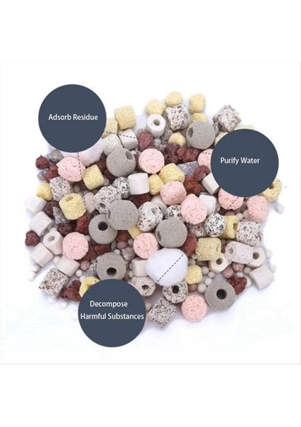 500G 14 Tür Akvaryum Bio Balls Balık Tankı Için Akvaryum Filtre Aksesuarları Için Biyokimyasal Top Filtre Ortamı (Yurt Dışından) fırsatları