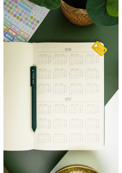 2026 Yılı Günlük Ajanda 16X24 cm - 12 Aylık modelleri