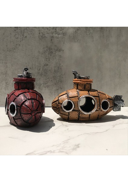 C Balık Tankı Denizaltı Akvaryum Dekoratif Konut Süsleri Denizaltı Balık Tankı Peyzaj Üreme Evi Yumurtlama (Yurt Dışından) indirimleri