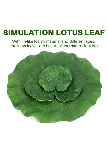 9 Yapay Yüzen Köpük Lotus Paketi Su Zambak Pedler Süslemeleri Yeşil | Veranda Için Mükemmel Koi Balık Gölet Havuz Akvaryumu Ev Bahçesi Düğün Özel Etkinlik Dekorasyonu (Yurt Dışından) fırsatları