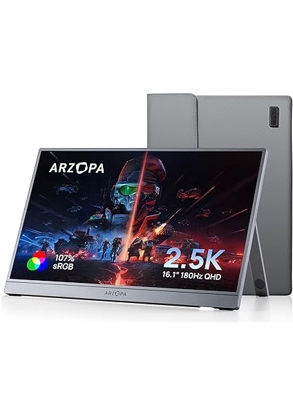 Z3FC 16.1 Inç 180Hz 9ms 2k Qhd IPS Taşınabilir Monitör