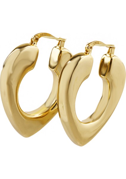 Lui S 4 Kalp Şarnel Gümüş Küpe MS3722, 925 Ayar Kadın Gümüş Küpe, Ithal Ürün fiyatları