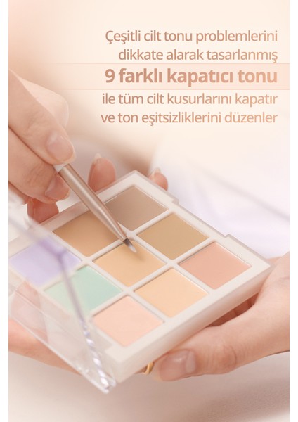 Çok Amaçlı Kullanıma Uygun Kremsi Kapatıcı Paleti Dasıque Pro Concealer Palette (#02 Medium Cover)