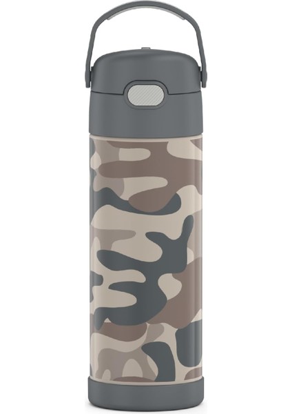 ， Geniş Ağızlı Kapaklı 16 Oz Paslanmaz Çelik Vakumlu Termos Neon Mor (Yurt Dışından)