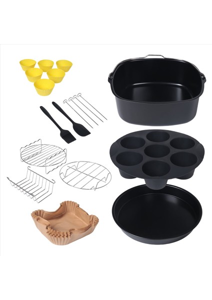 Instant Vortex Plus, 6,4l, Xxl 6,2l ve Çoğu 5,7l Hava Fritözleri Için Kare Hava Fritöz Aksesuarları (Yurt Dışından) modelleri