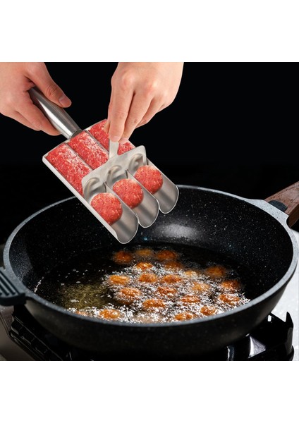 Köfte Kepçesi Makinesi, Paslanmaz Çelik Köfte Kepçesi Topu Makinesi Manuel Köfte Yapma Aleti Yapışmaz Köfte Makinesi (Yurt Dışından) fırsatları