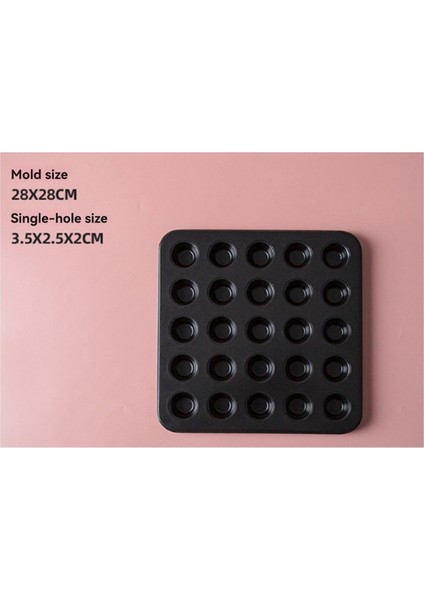 25 Bardaklık Yuvarlak Kek Kalıbı Yapışmaz Mini Muffinler Kek Tepsisi Pişirme Gereçleri Pişirme Aksesuarları (Yurt Dışından) fiyatları