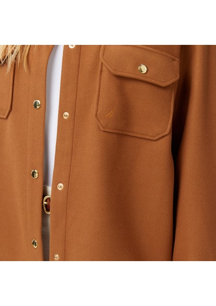 Kadın Kahverengi Regular Fit Gömlek 47W507T.2DB indirimleri