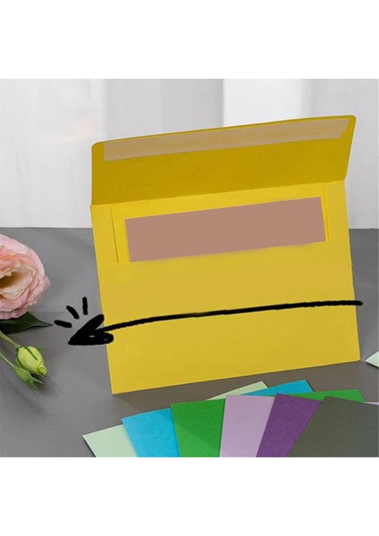 Havuzda 5,3 x 7,3 Inç Kartlar Için 80PC Davetiye Zarfları, Yazdırılabilir Davetiyeler, Peel ve Pres Mühürlü (Yurt Dışından) fırsatları