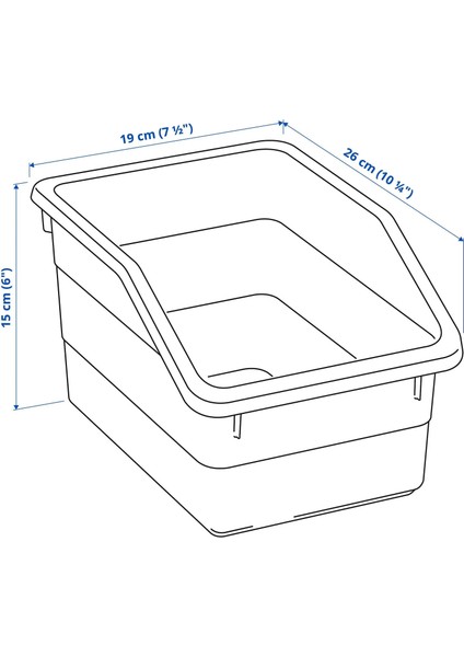 Sockerbıt Kutu Beyaz 19 x 26 x 15 cm fiyatları
